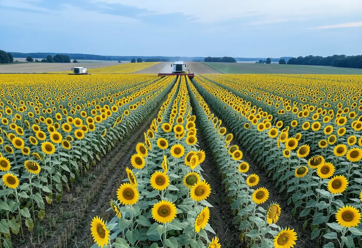 Sunflower production down slightly from 2025